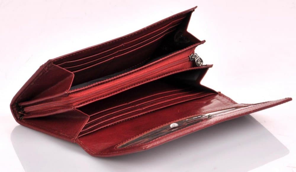 Dámská kožená peněženka Cosset 4493 Komodo Bordeaux 5
