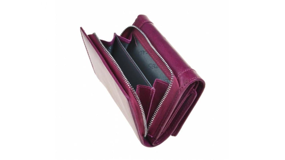 Dámská peněženka kožená SEGALI 7196 B fuchsia - růžová 5