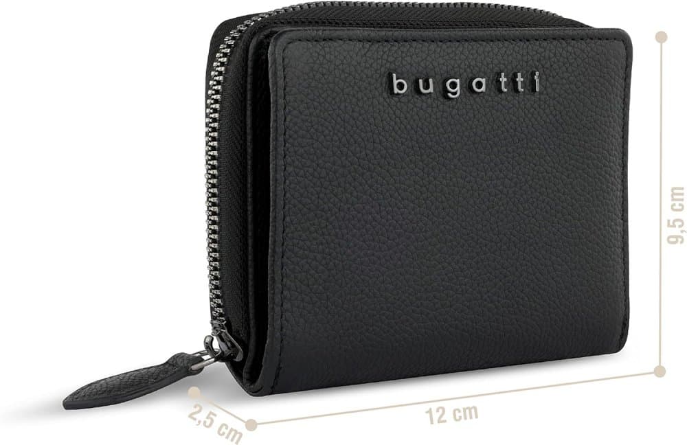 Dámská kožená peněženka Bugatti Bella 49482101 černá 4
