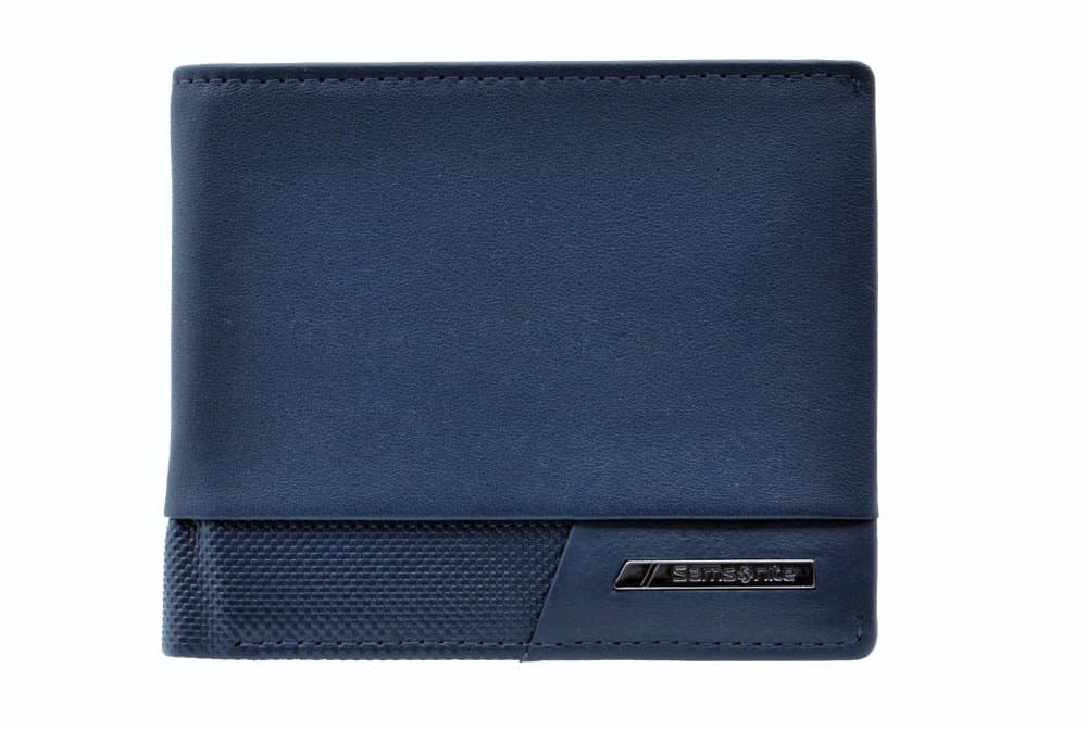 Samsonite pánská kožená malá peněženka bez kapsy na drobné PRO-DLX 6 144549-1615 tmavě modrá