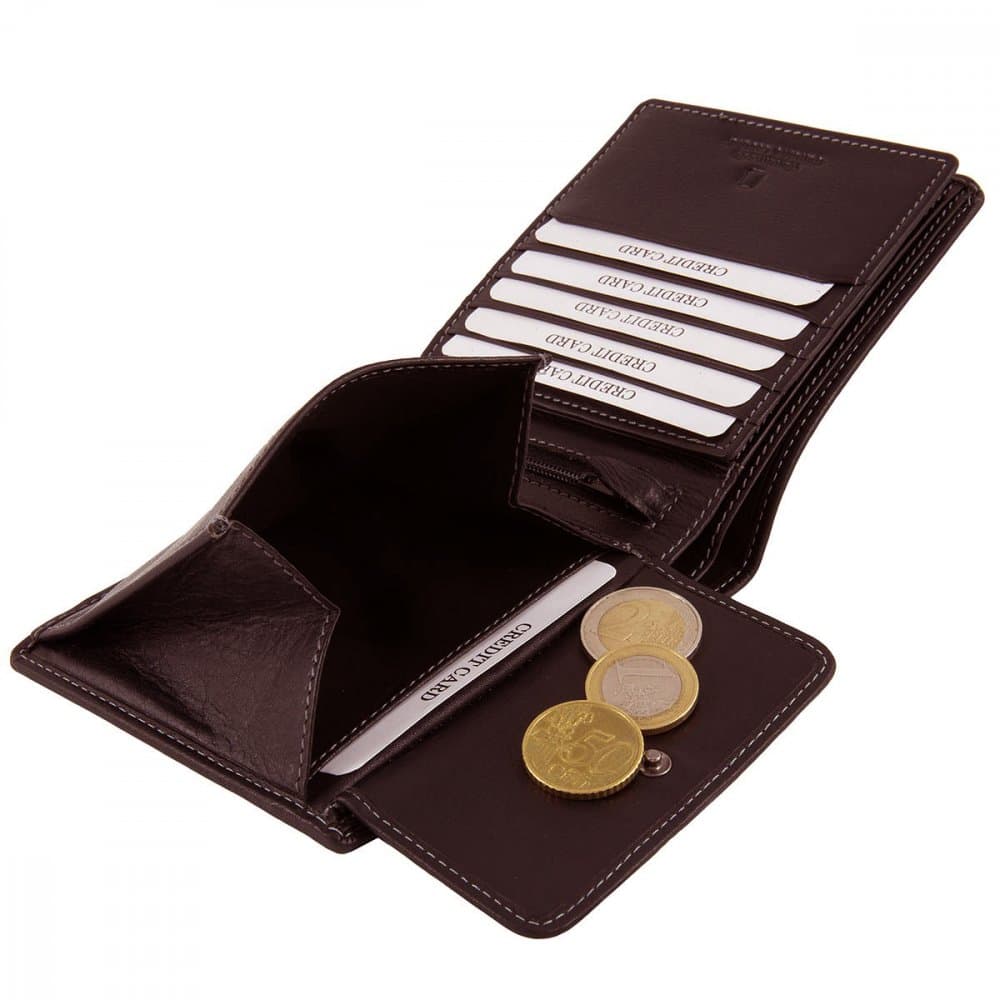Kožená peněženka RFID Safe B34-706-20 hnědá 4