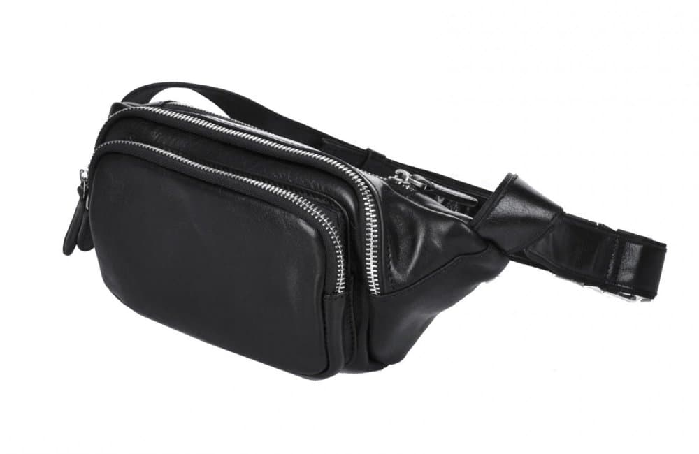 Giglio leather kožená ledvinka 1202 černá 2