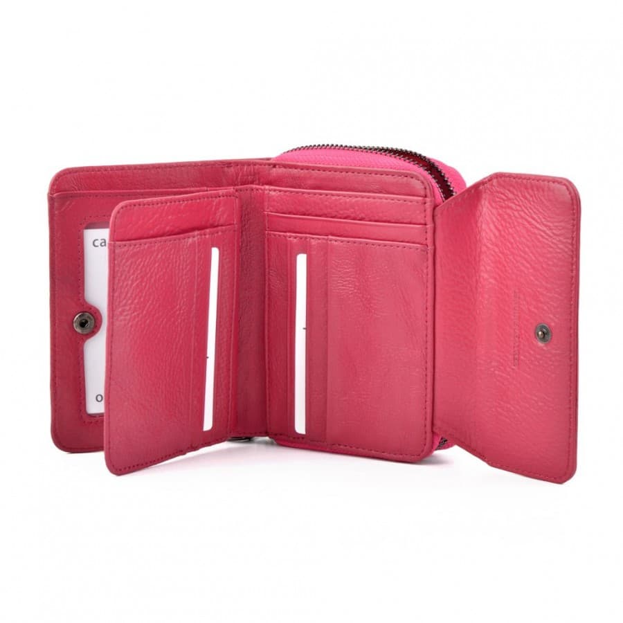 Dámská peněženka z lakované kůže Carmelo 2104 G FUCHSIA 4