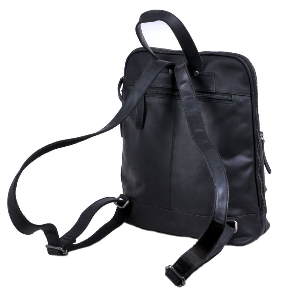 Černý kožený batoh LBB-133 3