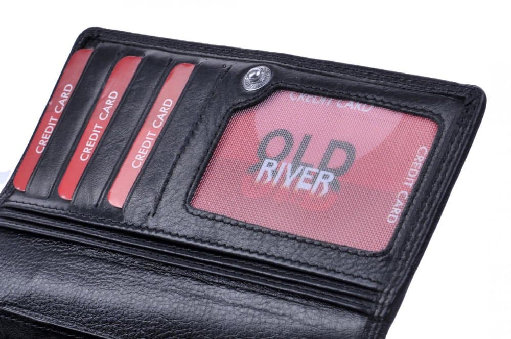 Peněženka kožená Old River MK-057 černá 6