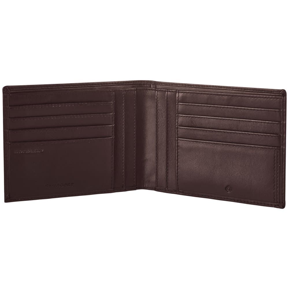 Samsonite kožená peněženka bez kapsy na drobné ATTACK 2 SLG 123997-1320 hnědá 2