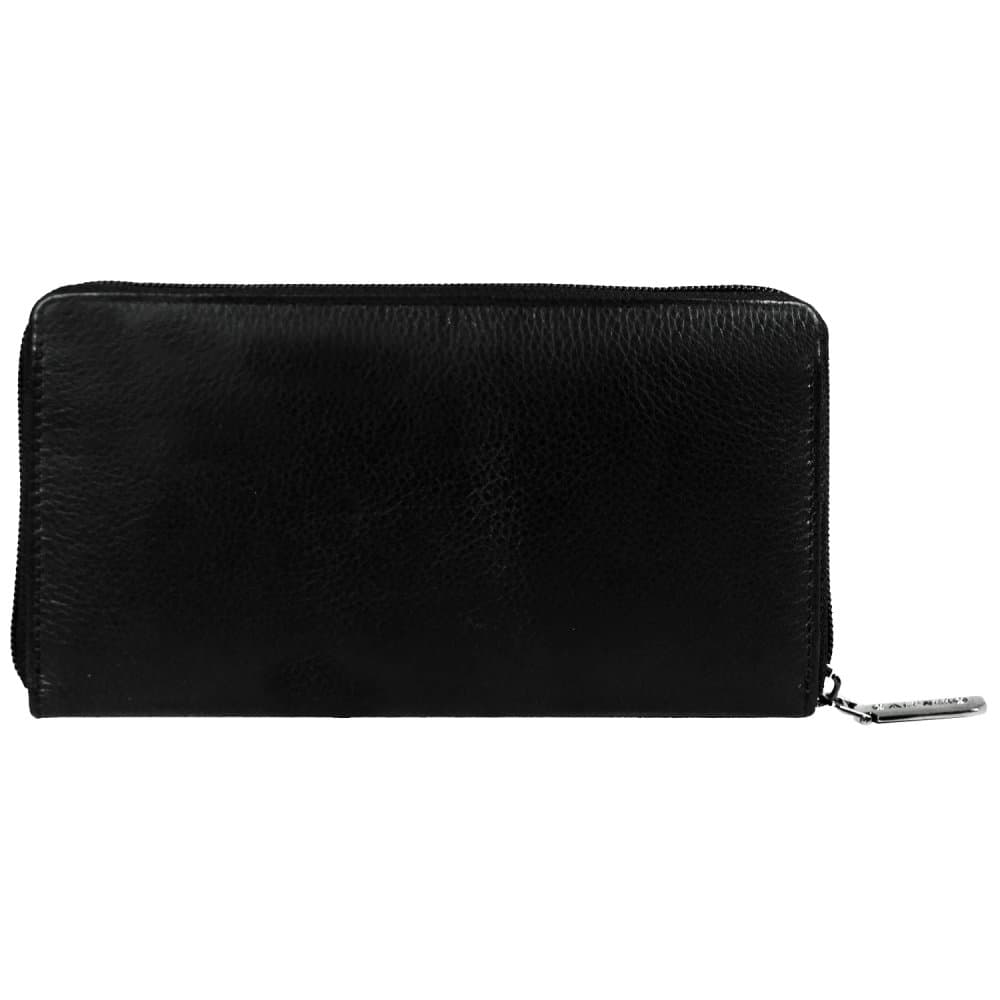 New bags leather Dámská kožená dlouhá peněženka 72658 černá 5