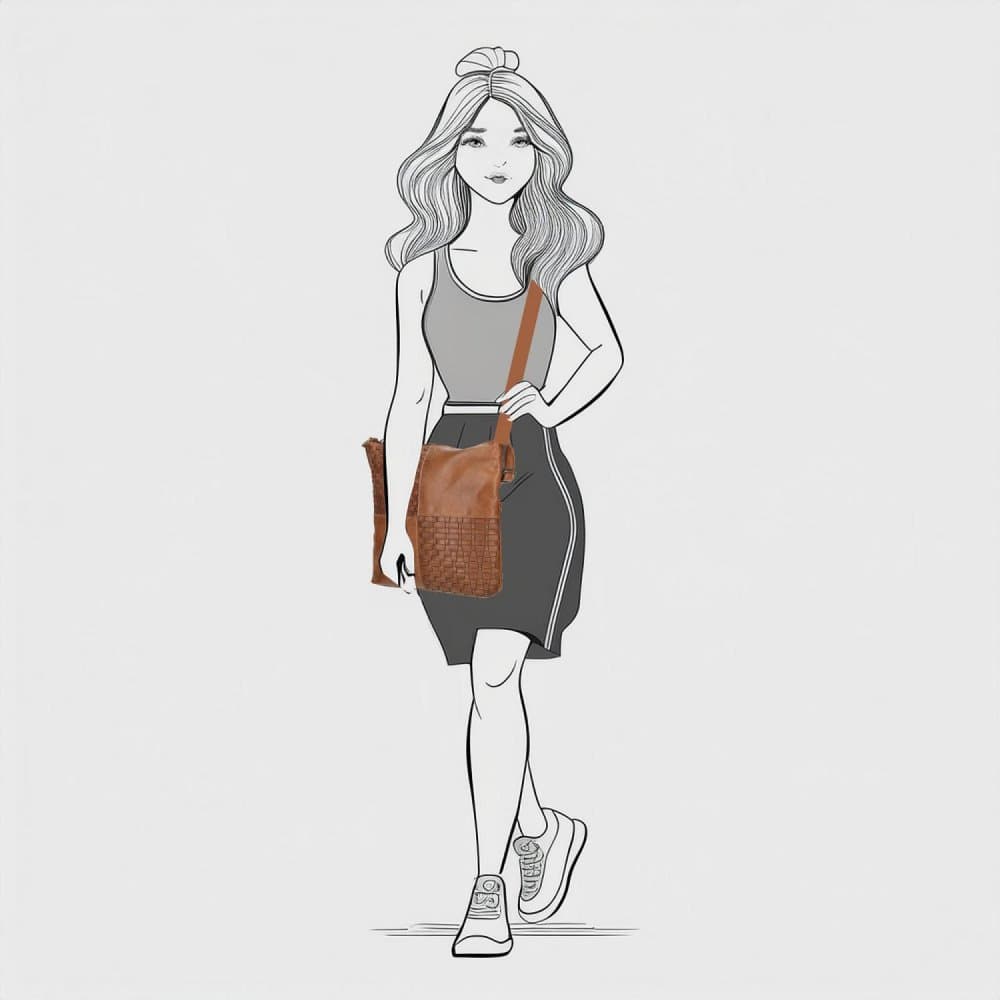 Proplétaná kožená crossbody kabelka Enrico Benetti Sicily 89031-005 hnědá cognac 2