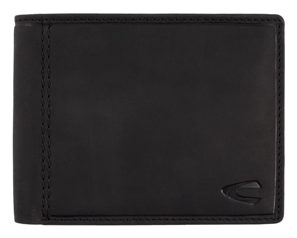 Pánská kožená peněženka Camel Active RFID safe 277-703-60 černo/šedá 2