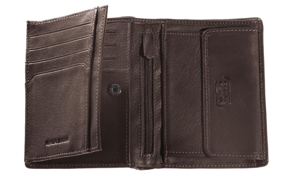 Pánská peněženka hnědá kožená zip na bankovky CAMEL B34-707-20 2