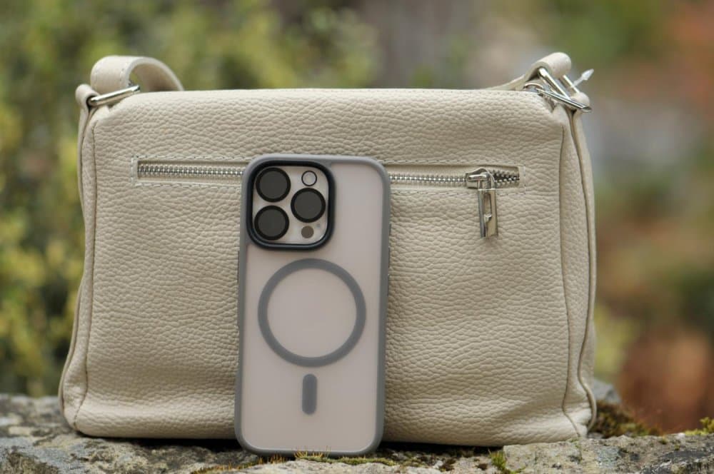 Kožená crossbody kabelka SARA BAGS 5542 béžová 3