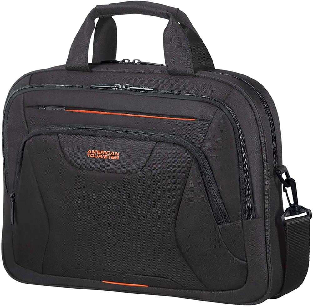 Černá aktovka na notebook 15,6" At Work laptop bag 88532-1070 poslední kus