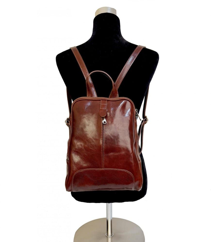Giglio leather kožený batoh 33 hnědý 2