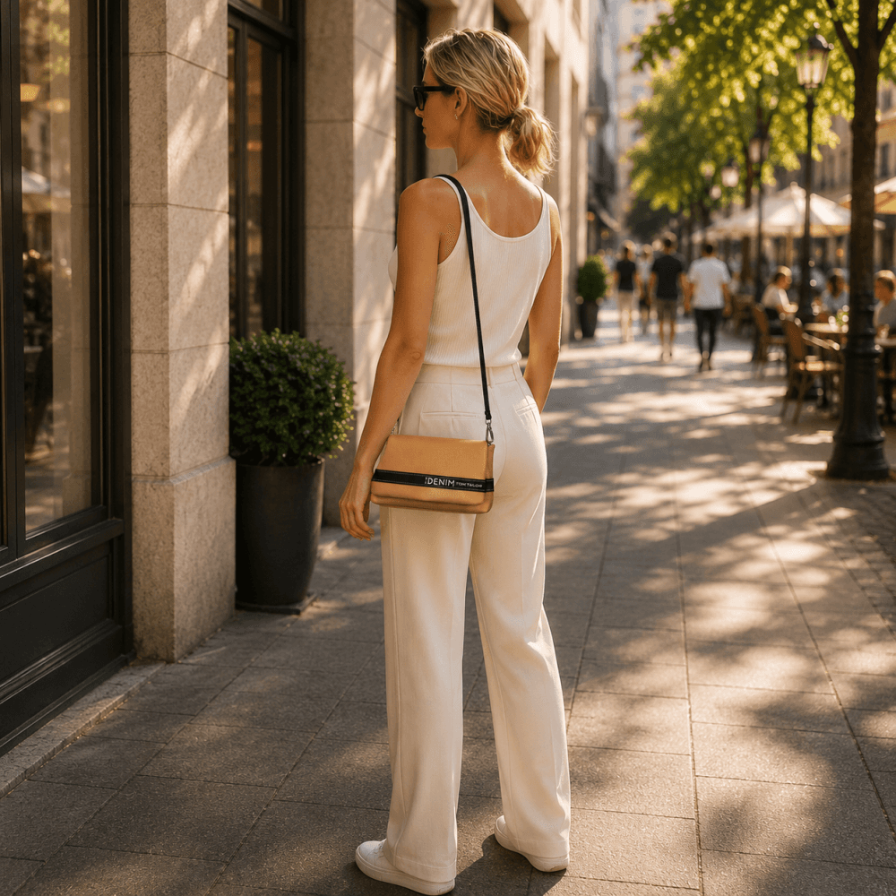 Tom Tailor Denim Marlow Flap Bag M 012013 camel – dámská crossbody kabelka 4