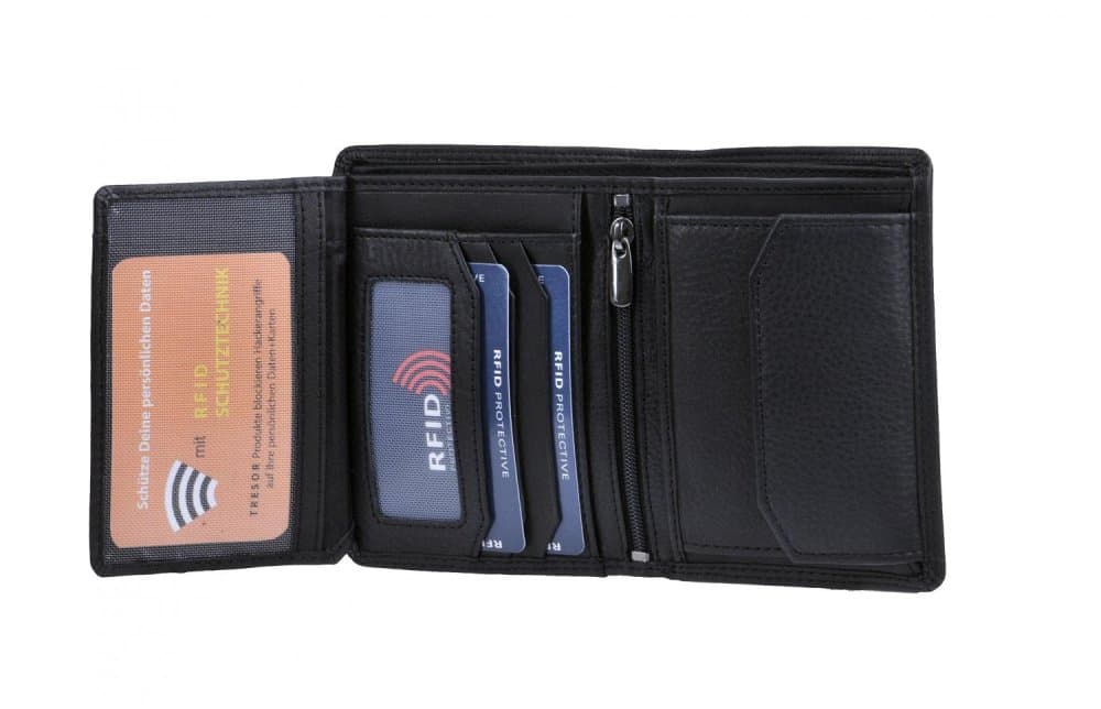 Pánská peněženka kožená RFID ochrana OR-102 černá 4