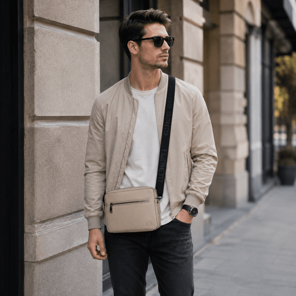 Pánská crossbody taška Enrico Benetti 78036-031 Sand béžová 2