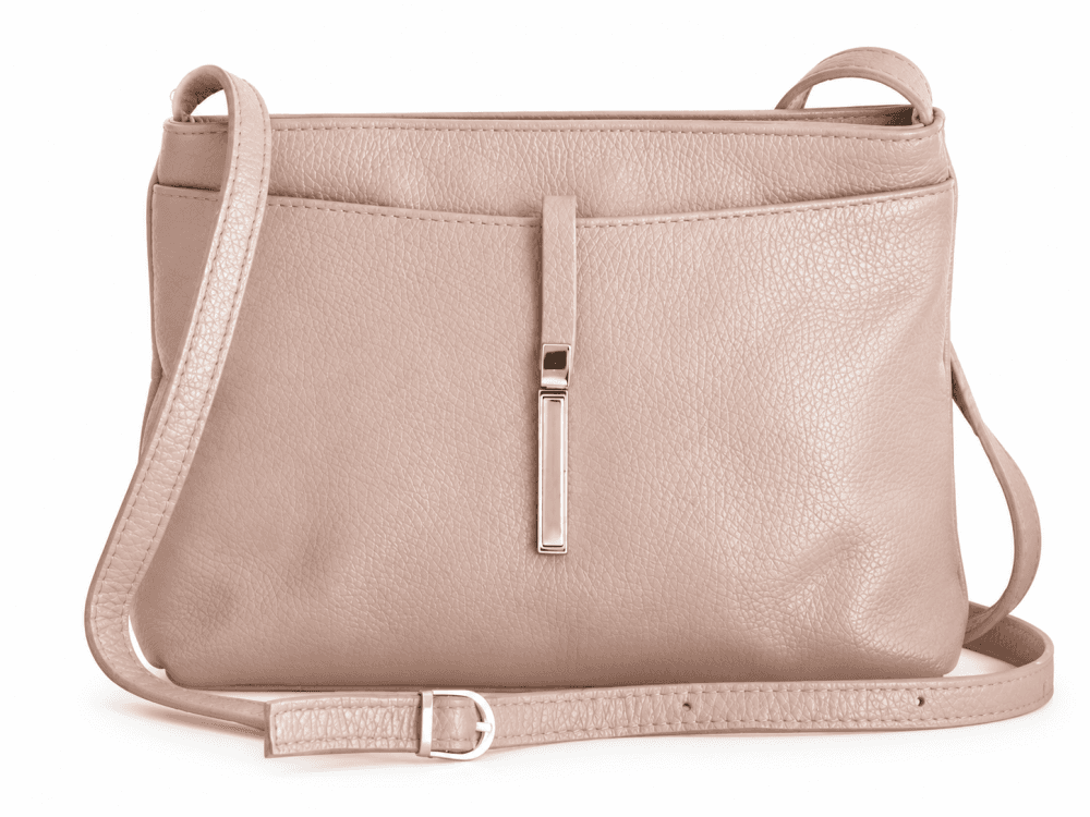 Kožená kabelka SARA BAGS 5085 růžová