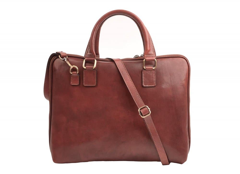 Giglio leather Dámská kožená crossbody aktovka 3920 hnědá 2