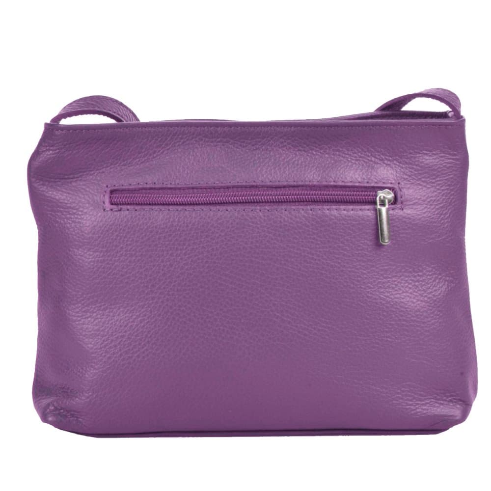 Dámská kožená crossbody kabelka 5085 fialová - 2. jakost 4