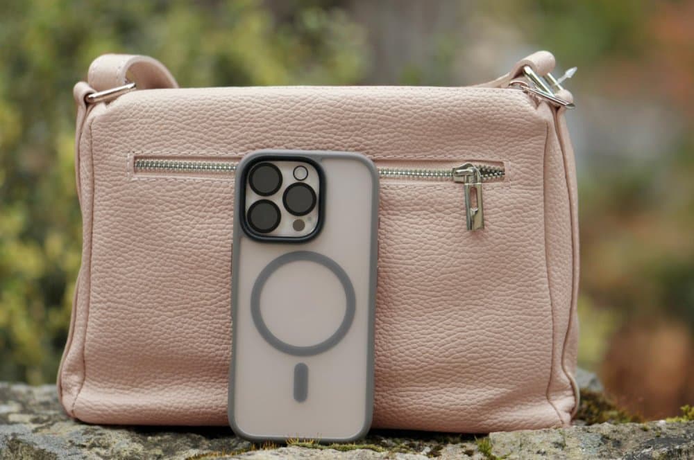 Kožená crossbody kabelka SARA BAGS 5542 růžová pudrová 4
