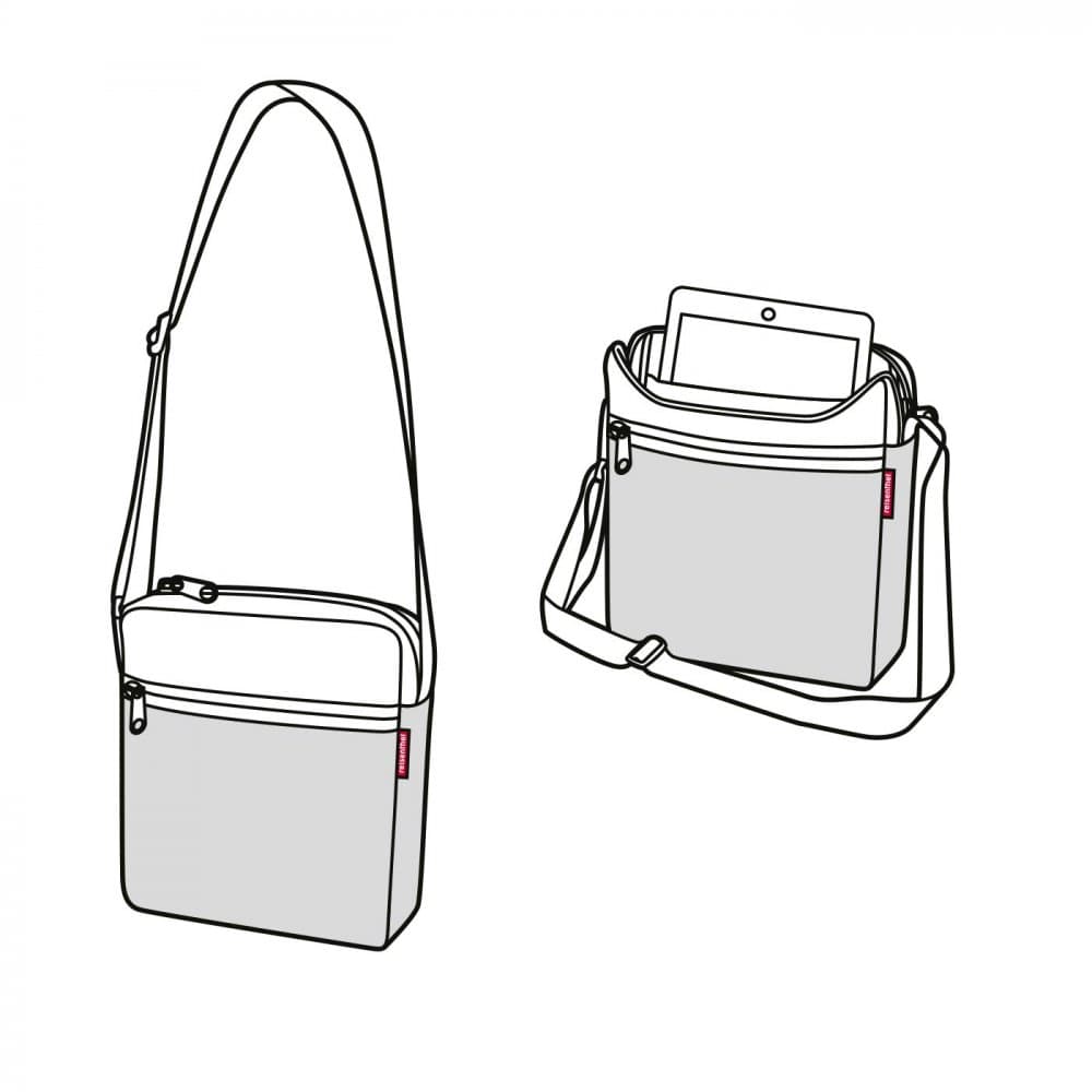 Reisenthal Pánská taška přes rameno šedá crossbag canvas grey UY7050 3