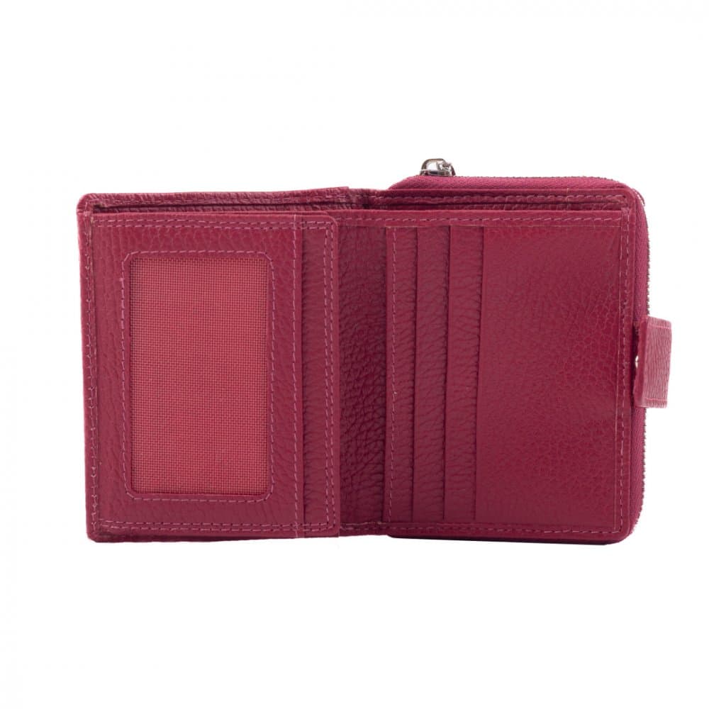 Dámská kožená peněženka SG-7618 VIVA MAGENTA tmavě růžová 6