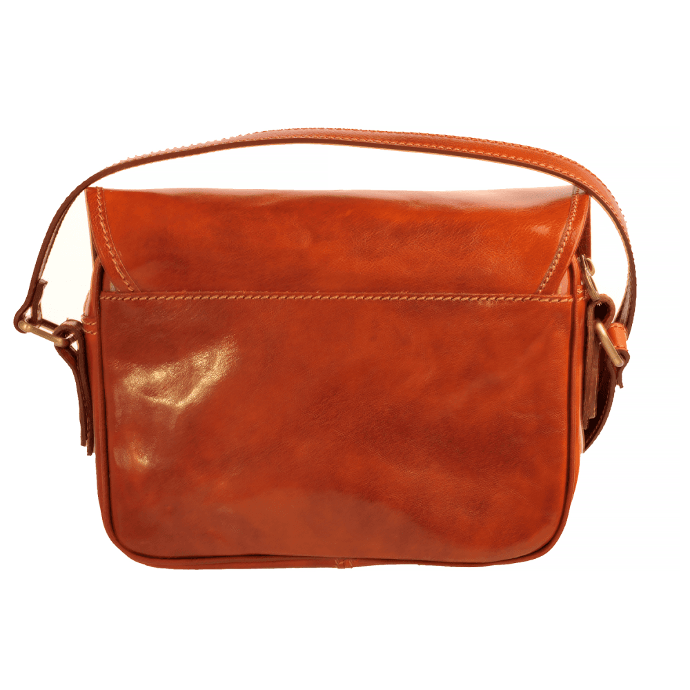 Giglio leather Dámská kožená kabelka 0588 světle hnědá 5