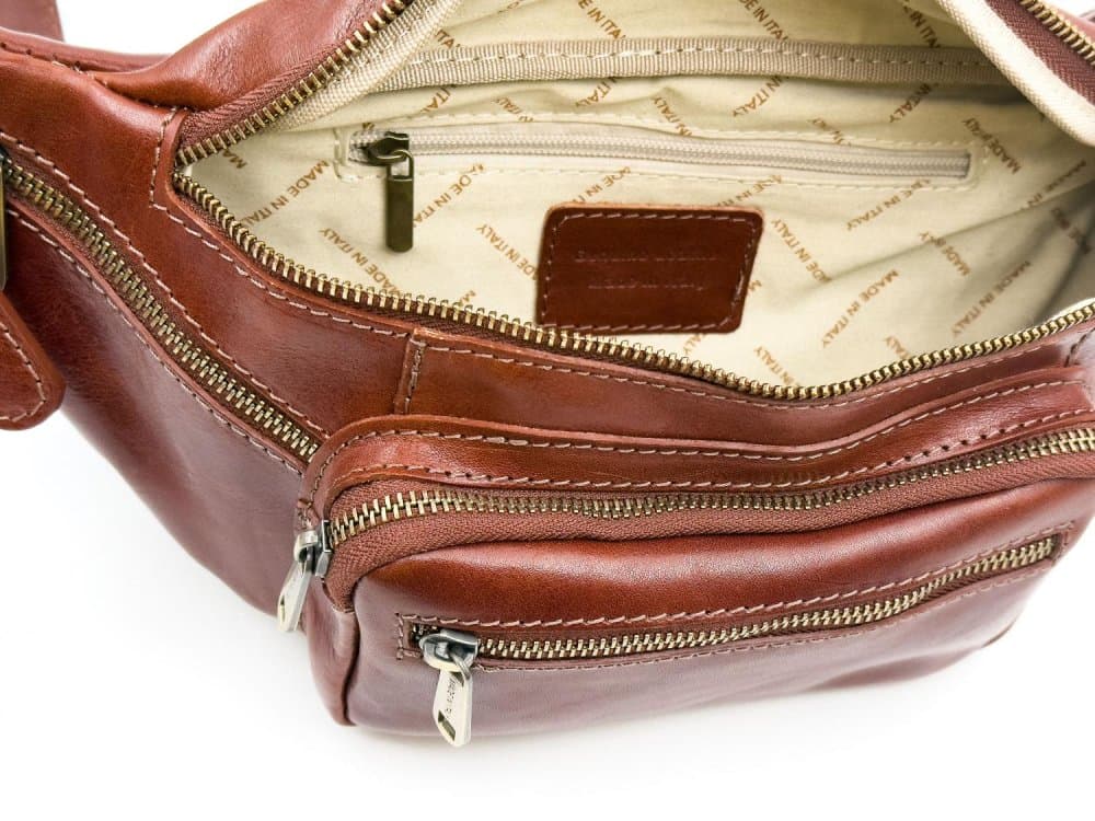 Giglio leather Kožená ledvinka 1206 hnědá 5