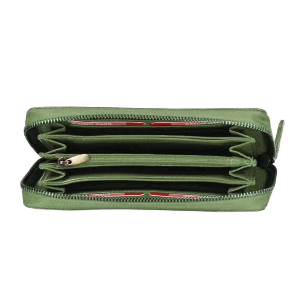 Prostorná dámská peněženka celá zip Old River RFID PWS-670 zelená 2