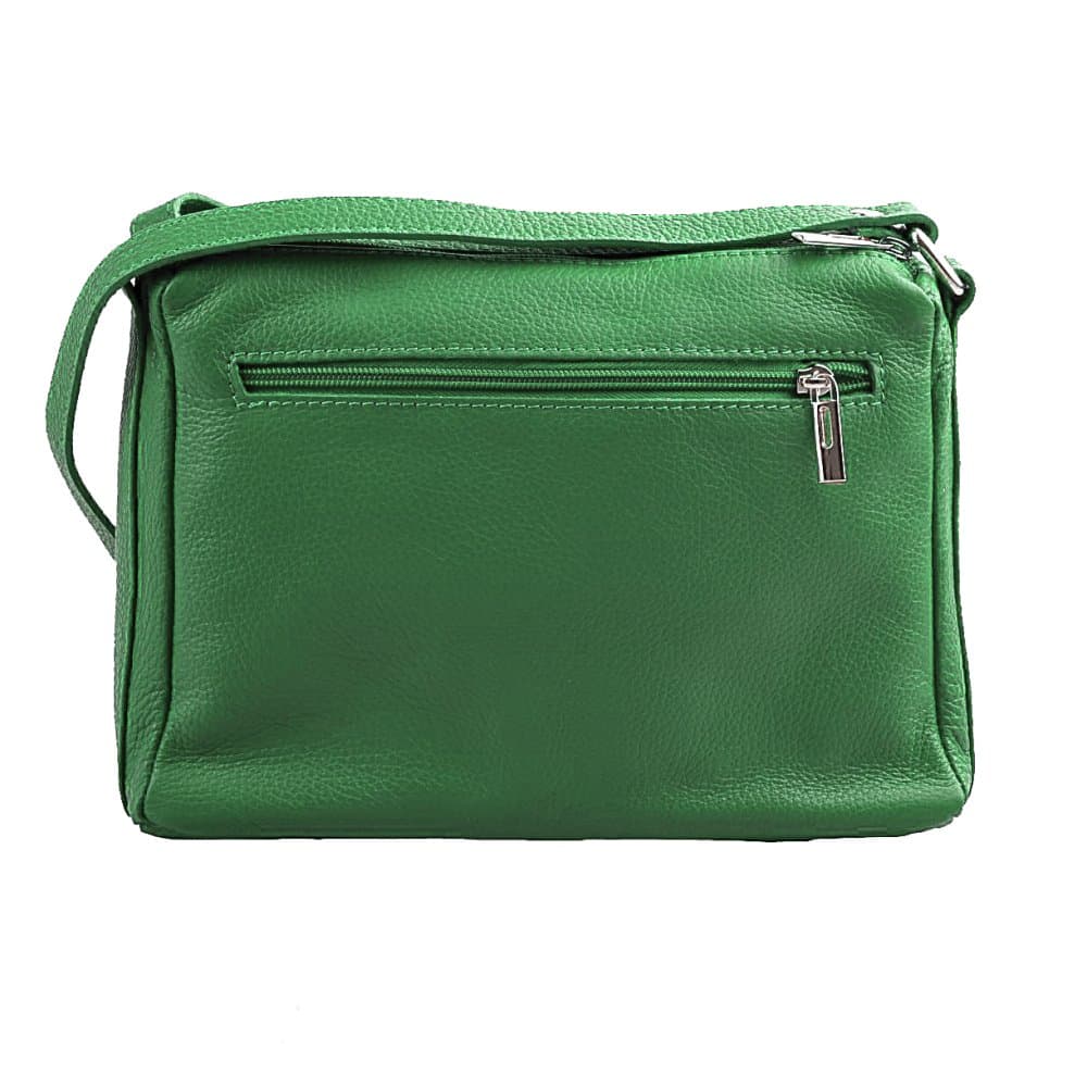 Kožená crossbody kabelka SARA BAGS 5542 verde zelená 2