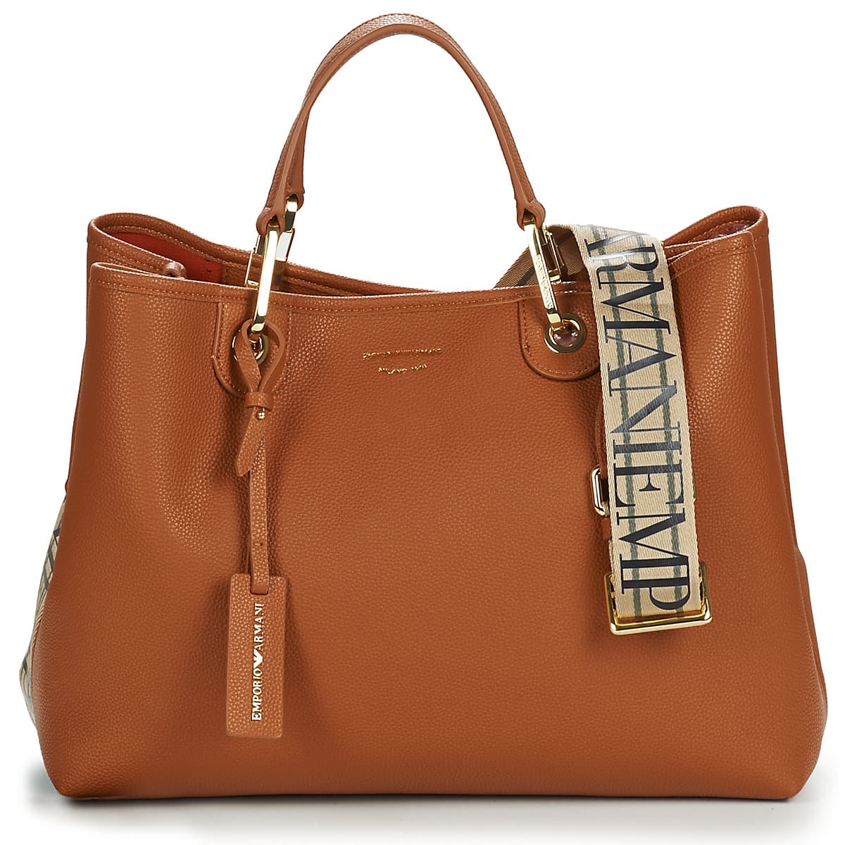 Kabelka Emporio Armani Myea Medium Borsa, hnědá