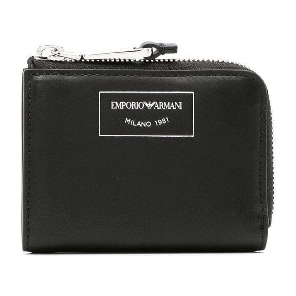 Peněženka Emporio Armani, černá