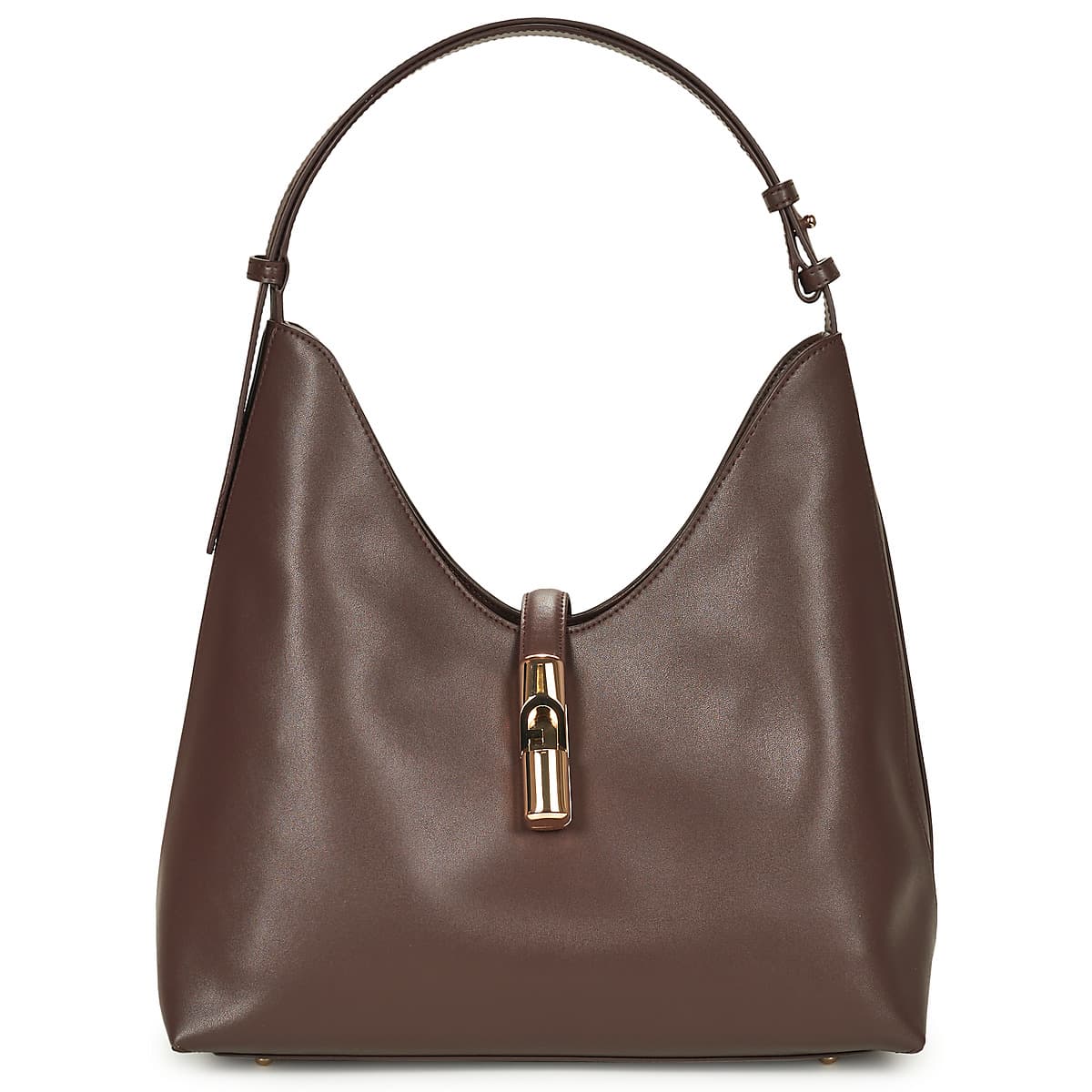 Kabelka přes rameno Furla Goccia M Hobo, hnědá
