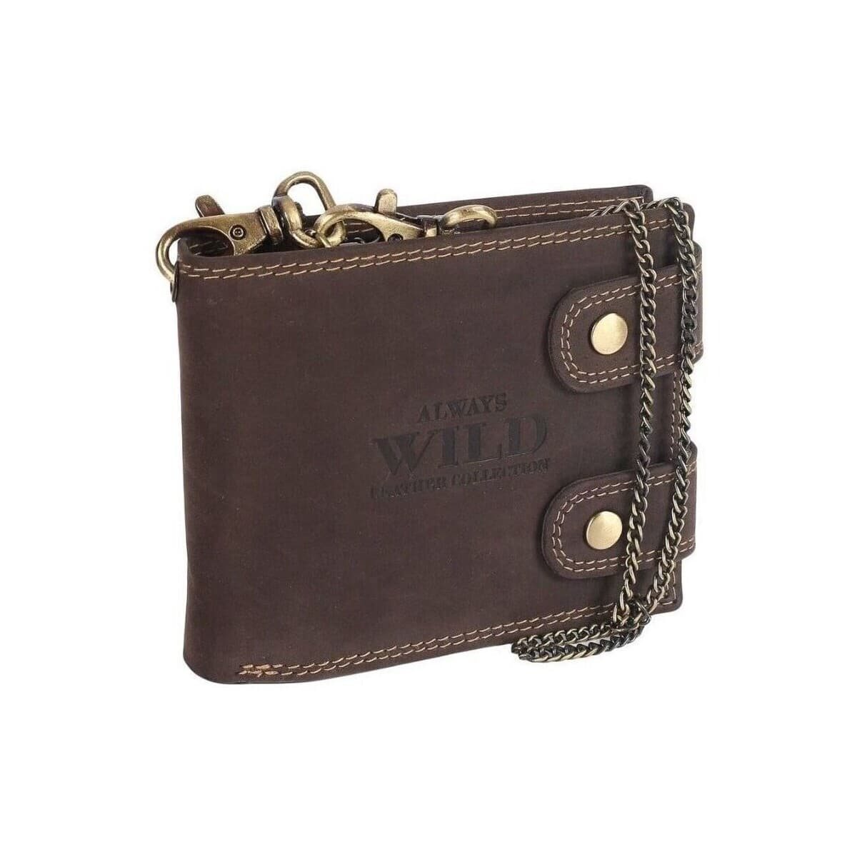 Always Wild Pánská kožená peněženka Kert hnědá