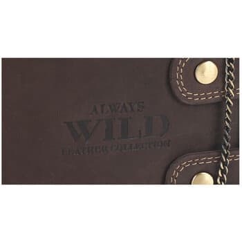 Always Wild Pánská kožená peněženka Kert hnědá 2