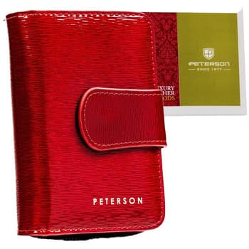 Peterson Dámská kožená peněženka Streagni červená 3