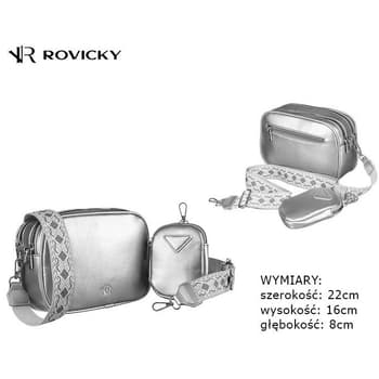 Rovicky Dámská taška Prososi stříbrná 2