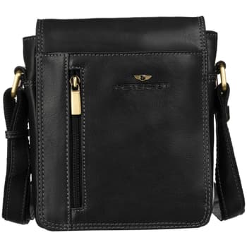 Peterson Pánská crossbody taška Crocodile černá 4