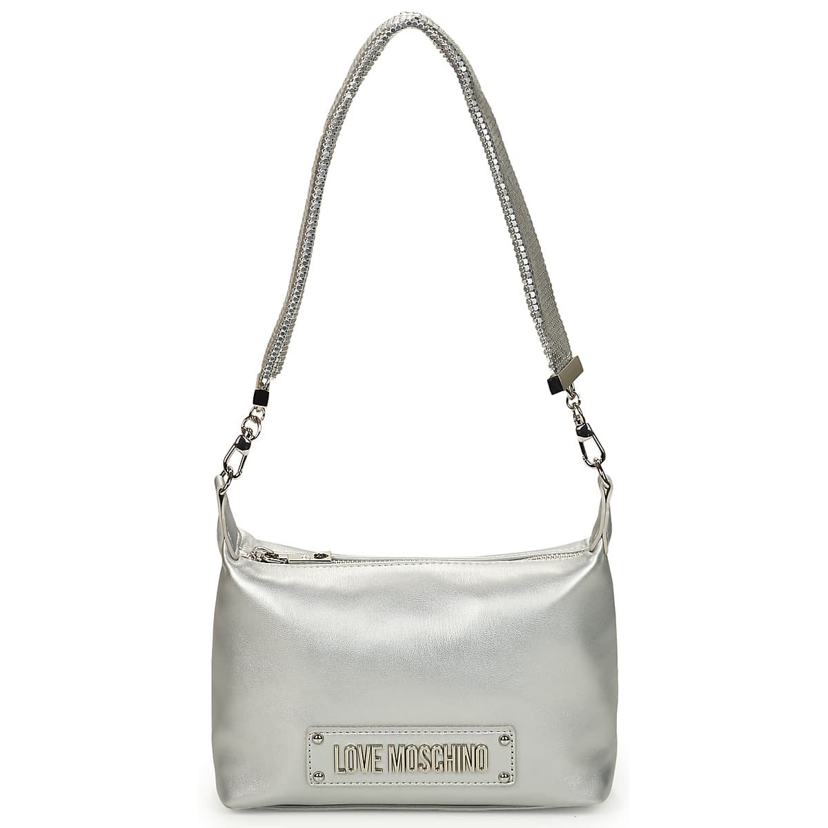 Kabelka přes rameno Love Moschino Smart Daily BAG JC4140, stříbrná