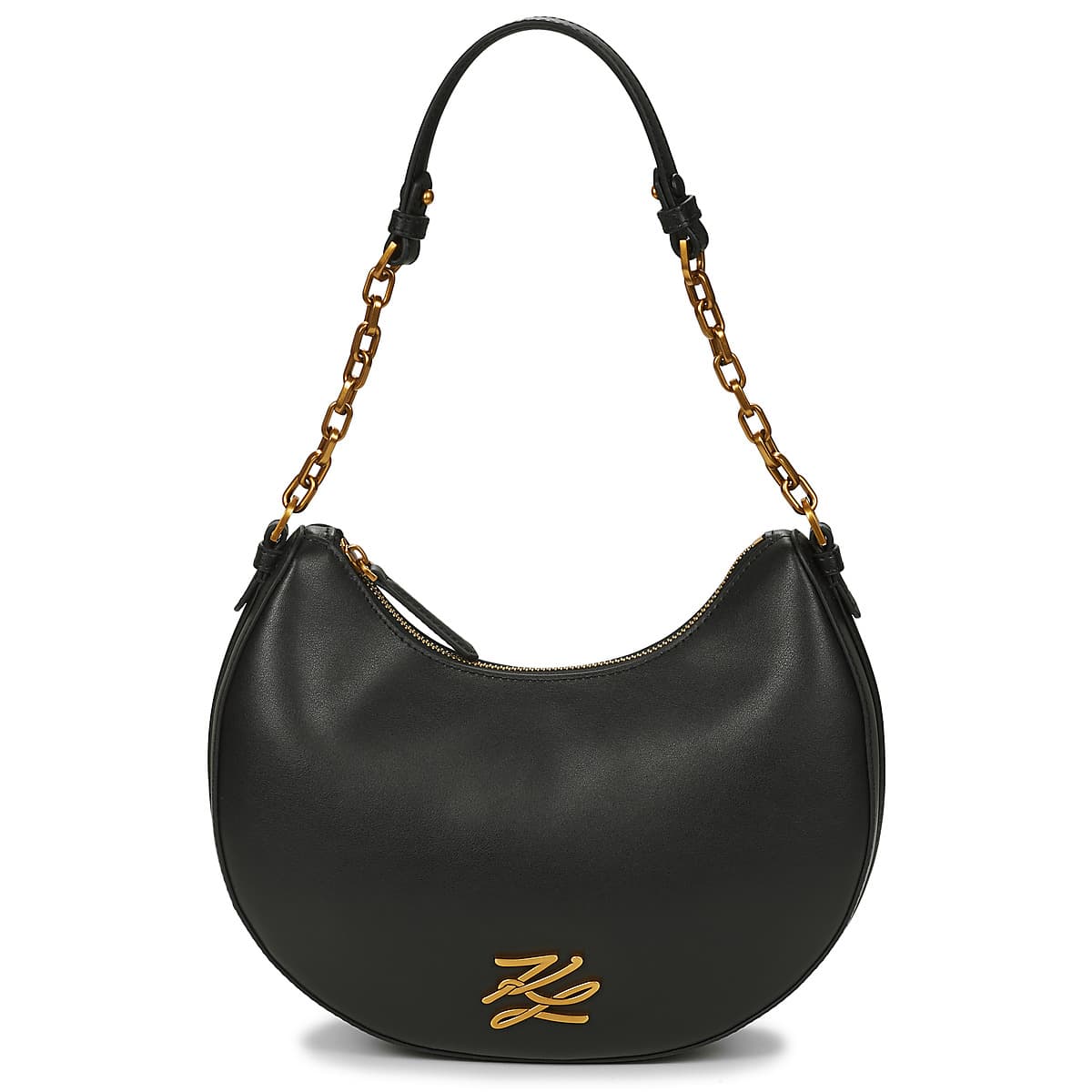 Kabelka přes rameno Karl Lagerfeld K/Autograph Moon Shoulder BAG, černá