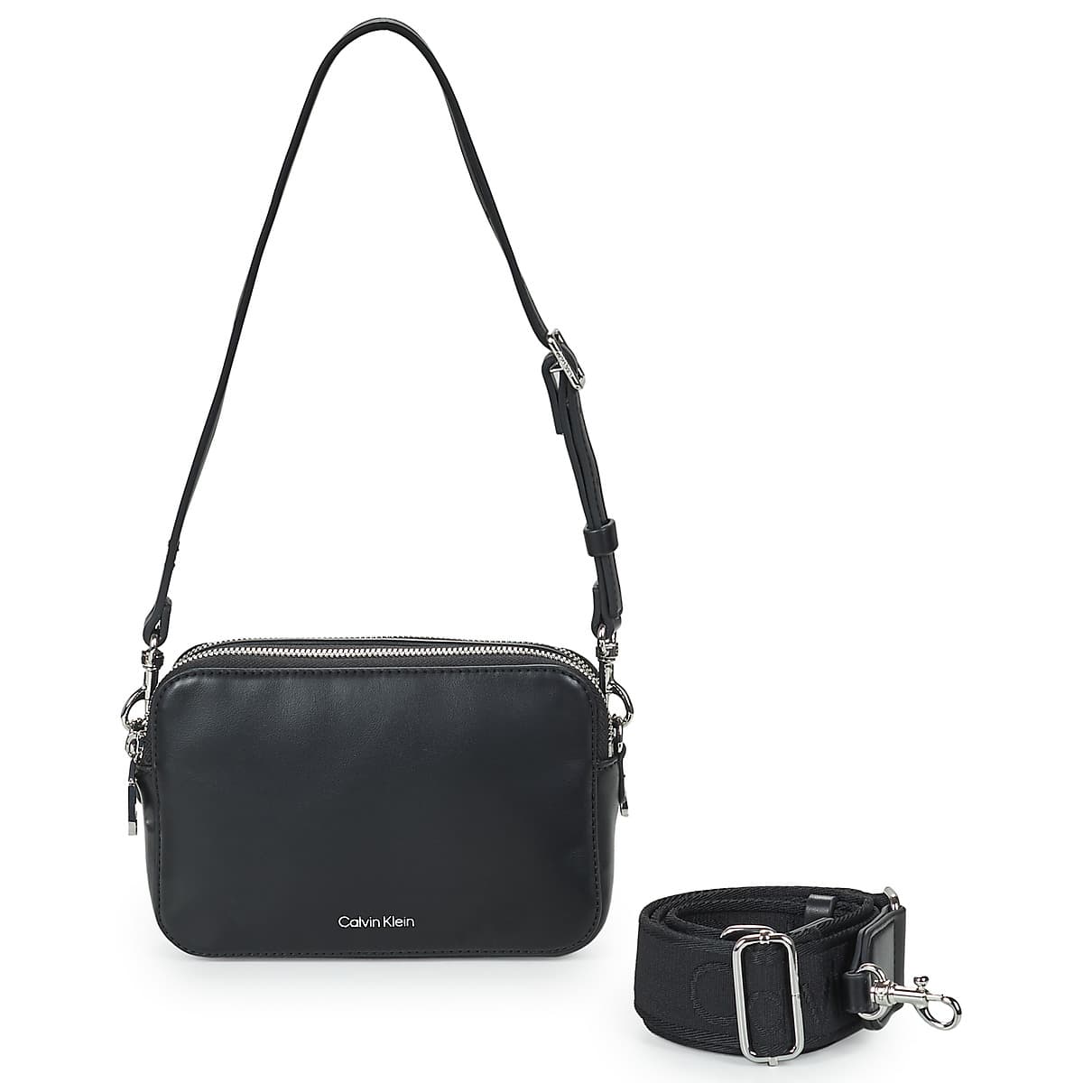 Kabelka přes rameno Calvin Klein Jeans Webbing Double Strap Camera BAG