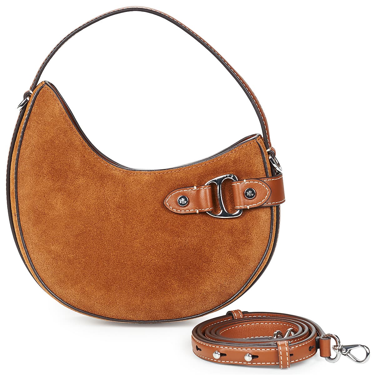 Kabelka Lauren Ralph Lauren Tasha SM CRS-Crossbody-Small, hnědá