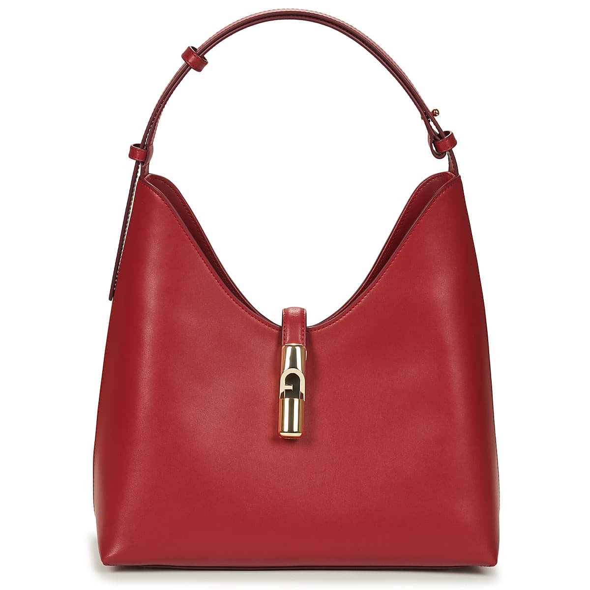Kabelka přes rameno Furla Goccia M Hobo, červená