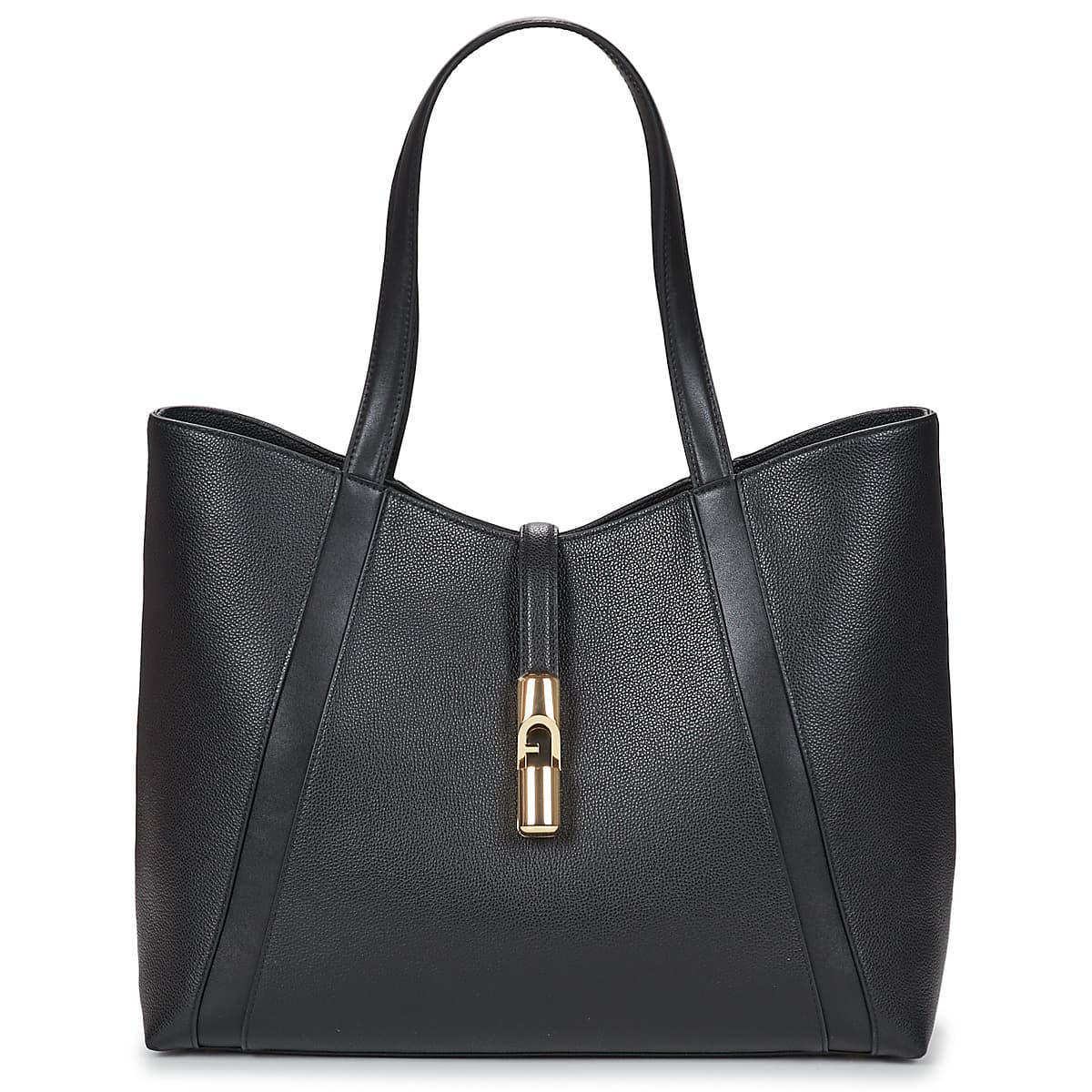 Kabelka přes rameno Furla Goccia L Tote, černá