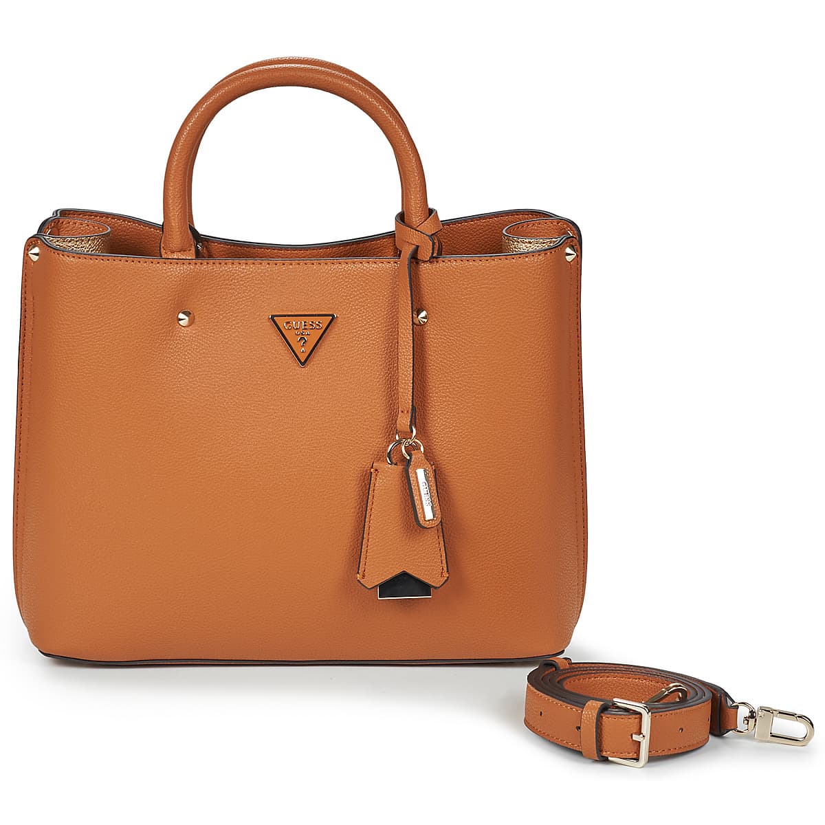Kabelka Guess Meridian II Girlfriend Satchel, hnědá