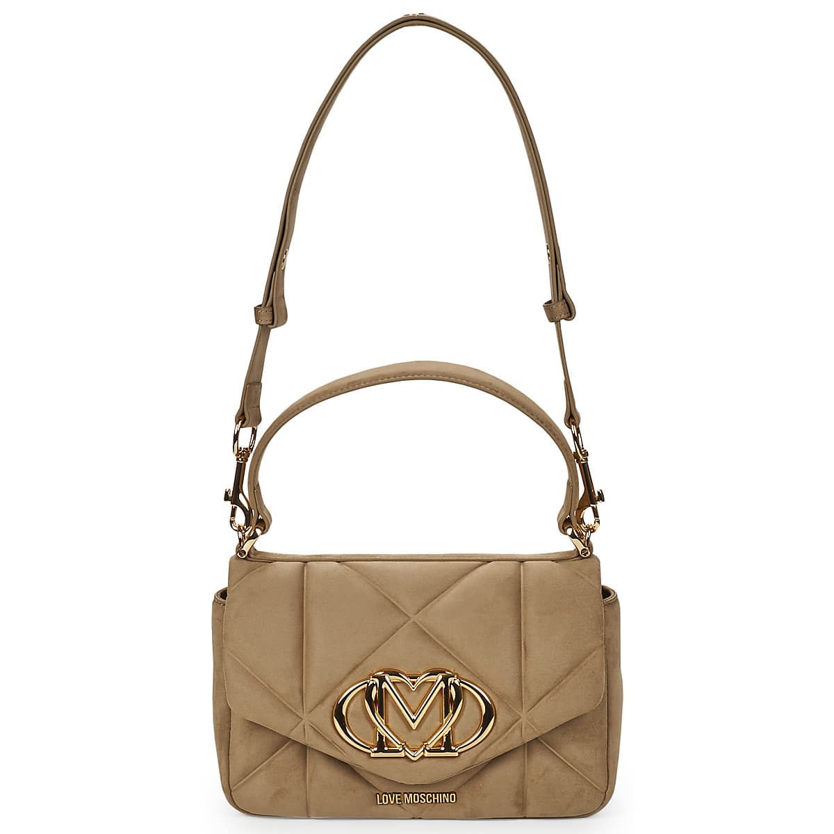 Kabelka přes rameno Love Moschino Embossed Q Suede