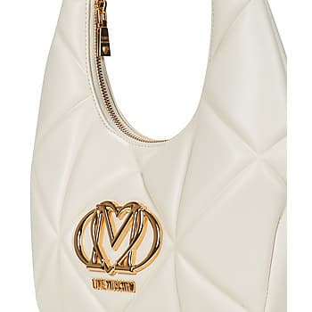 Kabelka přes rameno Love Moschino Embossed Q, béžová 4