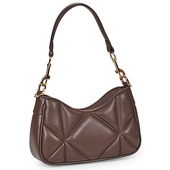 Kabelka přes rameno Love Moschino Embossed Q, hnědá 2