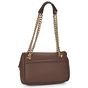 Kabelka přes rameno Love Moschino Bold Love Hammered, hnědá 2