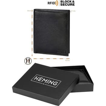 Pánská peněženka Heming H-1 Cartera Tarjetero FBM Negro 2